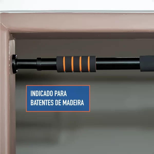 Barra Fixa Porta com Pegada de Espuma Ajustável para Exercícios Musculação - 03