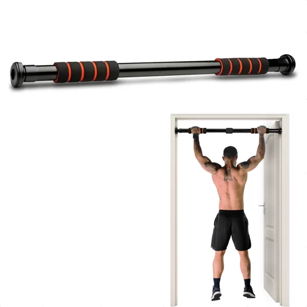 Barra Fixa Porta com Pegada de Espuma Ajustável para Exercícios Musculação - 06