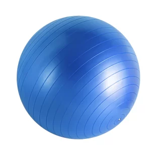 Bola de Pilates Ioga com Bomba de Ar Azul - 01