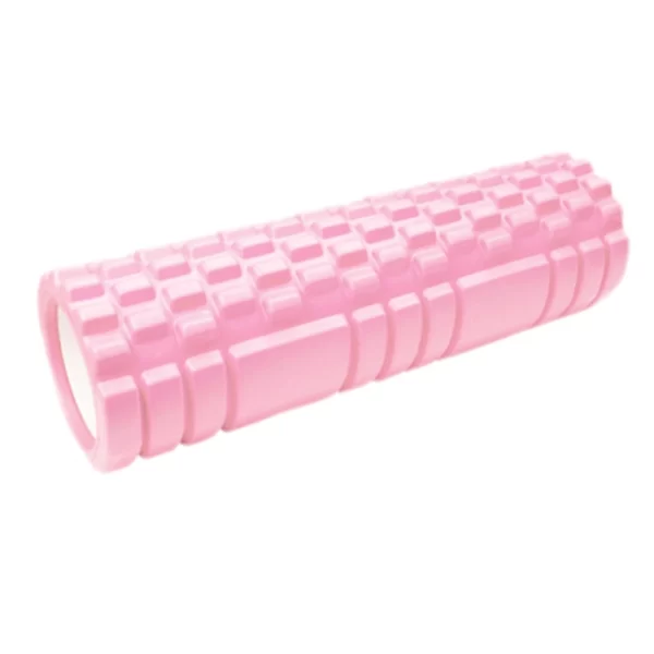 Rolo de Massagem Foam Roller Liberação Miofascial Soltura Yoga - Rosa - 01