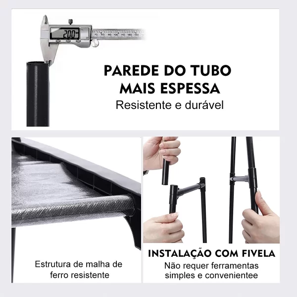 Arara Simples Multiuso - Preto - 05