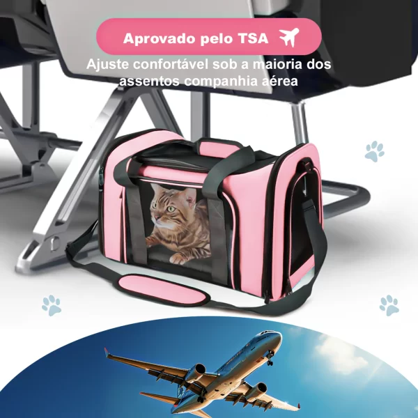Bolsa Pet Gato Cachorro - Rosa - 04