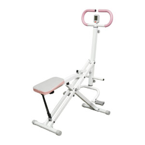 Máquina de Remo Agachado com Display LCD e Resistência Ajustável