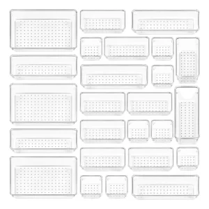 Conjunto de Organizadores de Gavetas 25 Peças