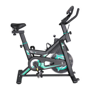 Bicicleta de Spinning Premium Verde - Reforçada com Inércia 17kg – até 140kg