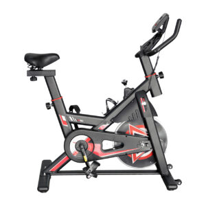 Bicicleta de Spinning Premium Vermelha - Reforçada com Inércia 17kg – até 140kg