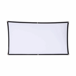 Cortina de Projeção 100 Polegadas Seda Leitosa 4K 3D com Cordas e Ganchos