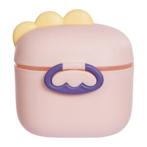 pote dosador de leite em pó 400ml com colher medidora de 5 g e vedação dupla em silicone, portátil e higiênico para uso infantil