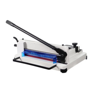 Guilhotina de Papel A4 Profissional Branca – Corte 400 Folhas em Aço Carbono