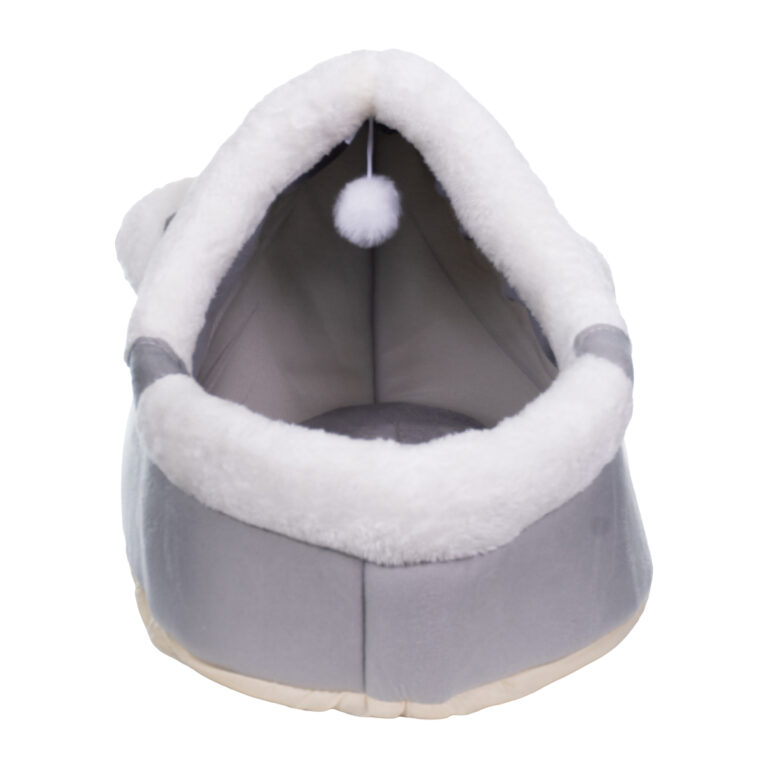 Cama Pet de Feltro para Gatos – Com Tapete Duplo e Brinquedo Pendurado