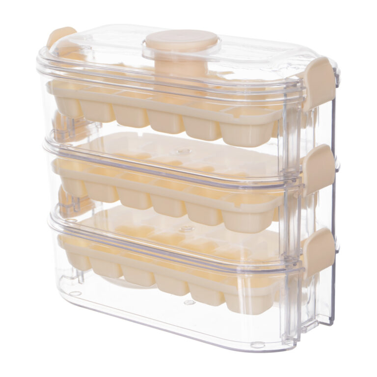 Forma para Fazer Gelo 54 Compartimentos – Design Triplo e Liberação Rápida