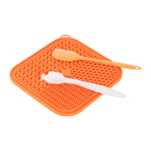 Tapete de Lamber Laranja Interativo