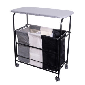 Tábua de Passar Roupa Multiuso Reforçada com Cesto