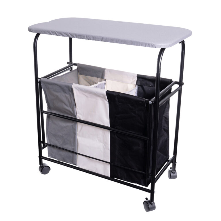 Tábua de Passar Roupa Multiuso Reforçada com Cesto